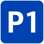 P1 Parking Sign