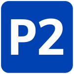 P2 parking sign