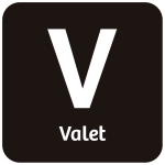 Valet parking sign